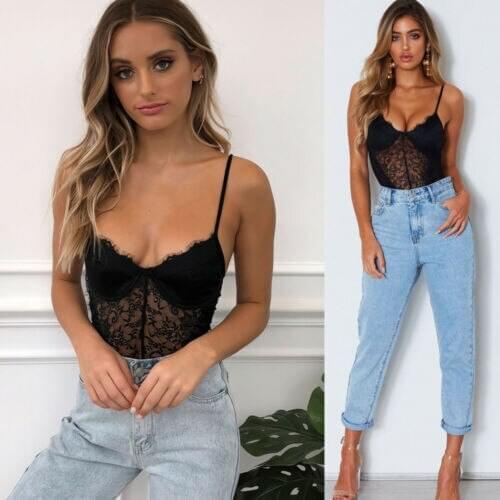 Women Sexy Lingerie Lace See-through Sleeveless G-String Babydoll Sleepwear V-neck Underwear Nightwear Erotic Sex Costume S-XL