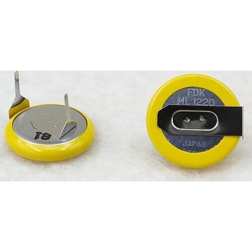 10PCS/LOT ML1220 1220 3V180 degree lithium ion rechargeable battery 1220V high quality New and original