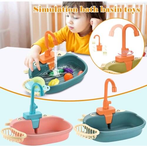 16 PCS Baby Bath Kitchen Sink Toys Wall Suction Bathroom Bathtub Kids Play Water Games Toy Set for Children Educational Gifts