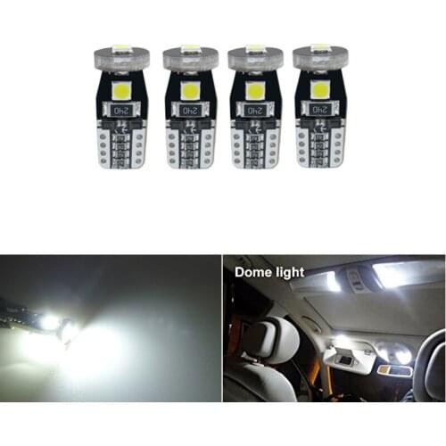 4x T10 W5W 501 168 LED Car Reading Dome Lights Auto Marker Lamps Wedge Tail Side Bulbs for volvo s80 s60 v70 xc90 s40 v40 xc70