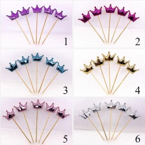 5 Pcs Mini Heart Star Cupcake Toppers Cake Topper Decorating Picks Kids Wedding Birthday Party Decorations Baby Shower Favors