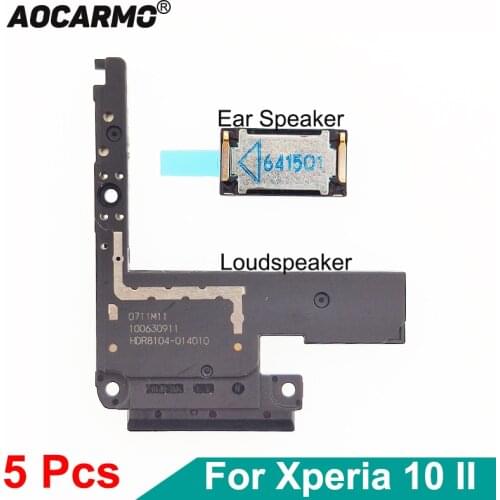 5Pcs Top Ear Speaker Earpiece Receiver Earphone With Adhesive Bottom Loudspeaker For SONY Xperia 10 II / X10ii XQ-AU51/52 SOV43