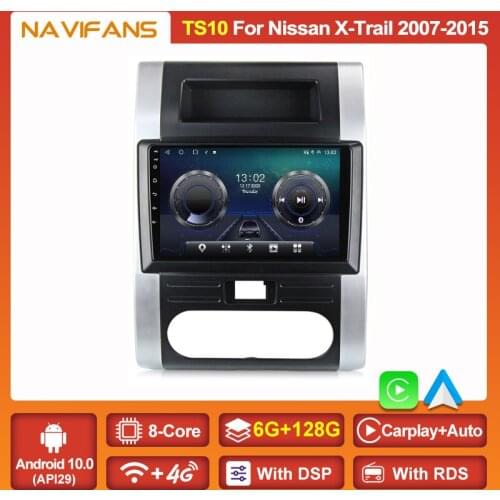 6G+128GB Android 11 Car Radio For Nissan X-Trail 2 T31 XTrail 2007 - 2015 Multimedia Video Player Auto Stereo 2din Audio BT RDS
