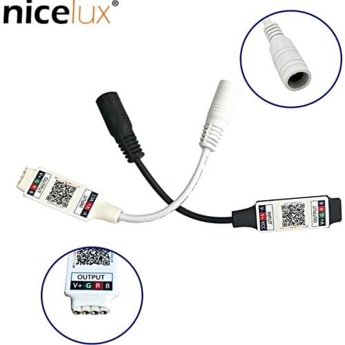 DC5V 12V 24V Bluetooth Wireless Controller RGB RF LED Controller 4pin for 5050 2813 Pixel Led Strip