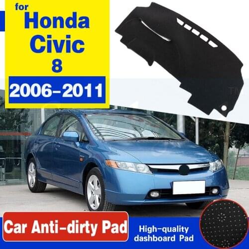 For Honda Civic 8 2006~2011 Anti-Slip Mat Dashboard Cover Pad Sunshade Dashmat Protect Carpet Accessories FB FK FA FD 2007 2008