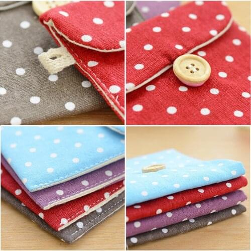 Sanitary Pad Pouch Storage Bags Cloth Travel Girls Purse Home Mini Printed Tote Canvas Cables Organizer Dust Handbag Universal