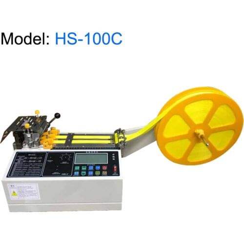 Computer Automatic Cloth Belt Cutting Machine Cold Cutter for Heat Shrink Magic Sticker Zipper Webbing Non-Woven Tape