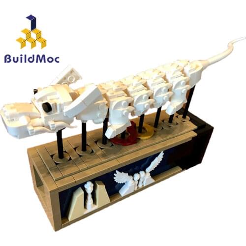 BuildMoc Creator Toys MOC Flight of the Luck Dragon Decoration Chinese Style Assembled Educational Building Blocks For Children