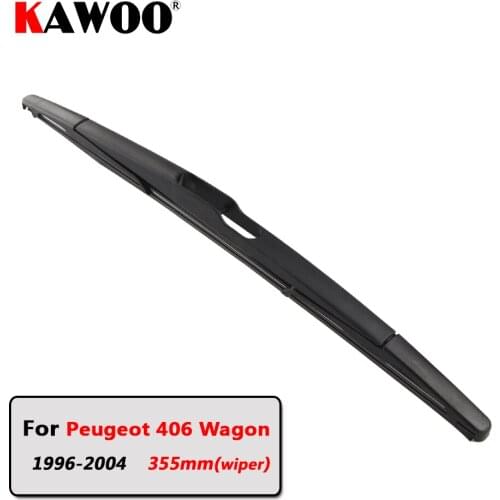KAWOO Car Rear Wiper Blade Blades Back Window Wipers Arm For Peugeot 406 Wagon Hatchback (1996-2004) 355mm Auto Windscreen Blade