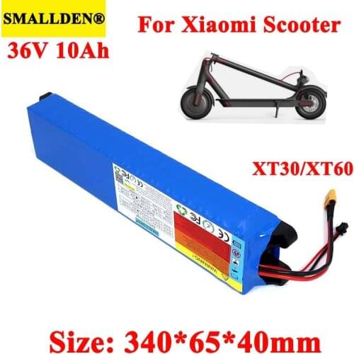 SMALLDEN 36V 10Ah 18650 lithium battery pack For Xiaomi M365 Foldable Smart Electric Scooter Mi Light Skateboard Power Supply