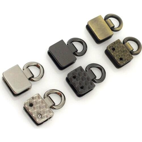 2pcs Metal Bag Side Edge Hang Buckle Bag Decoration Clasp for DIY Leather Craft Bag Strap Belt Handle Shoulder Accessories