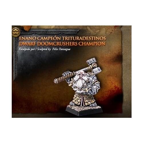 Model kit resin kit Avatars of War dwarf champion crushed by robbery 28mm