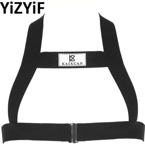 Man Harness Belt Body Chest Elastic Halter Nylon Shoulder Strap Club Wear Costume