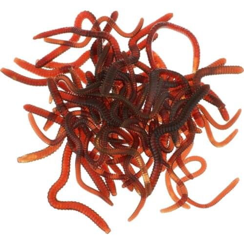 Simulation Lobster Design Bionic Soft Silica Gel Earthworm Fishing Lure Lifelike Bait