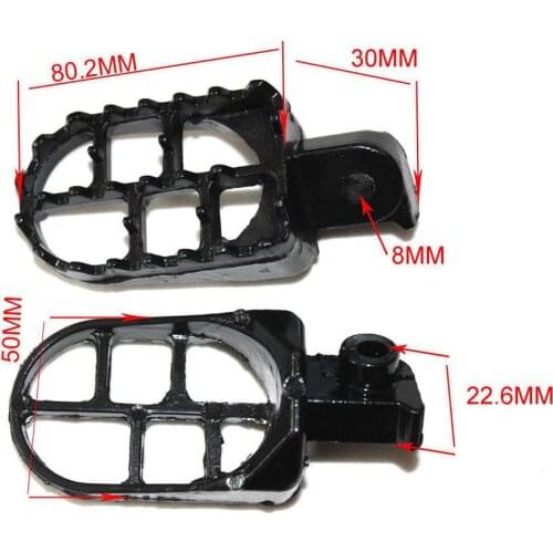 New 3.1 Inch Length X 2.0 Inch Width Foot Pegs Pedals For For PW 50 (ALL) PW80 (ALL) Footrests Foot Pegs