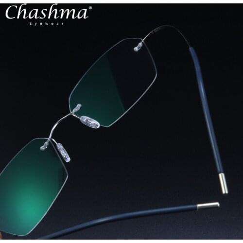 Ultra-light Titanium Rimless Glasses Frame Men Prescription Eyeglasses Women Myopia Eyewear Glasses with Diopters