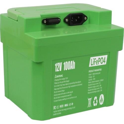 Rechargeable Lithium Ion Battery 12v 100ah Lifepo4 Battery Pack For Rv/yacht/ups/solar /trolling Motor/golf Cart