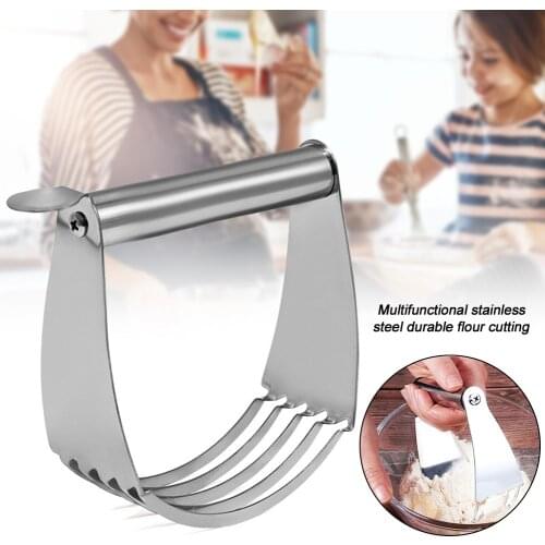 Professional Flour Mixer Durable Dough Blender 5 Blades Pastry Cutter Butter Chef Confection Stainless Steel Baking Tool