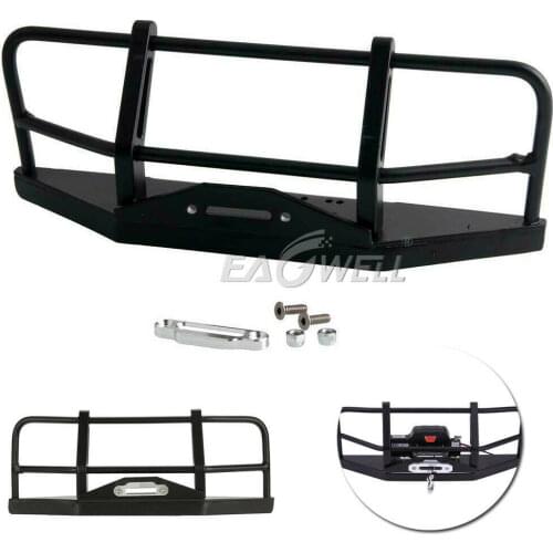 RCTOYFUN Metal Front Bumper Accessory For 1/10 RC Crawler Traxxas Hsp Redcat Rc4wd Tamiya Axial Scx10 D90 Hpi Cross-country Car
