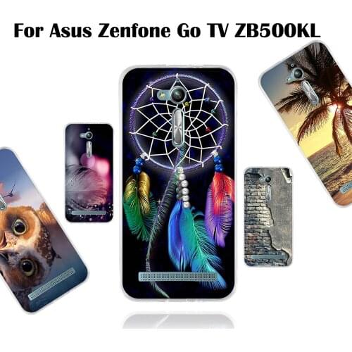 Luxury Case For Asus Zenfone Go TV ZB500KL 5.0 inch Soft TPU Cover For Asus Zenfone Go TV ZB500KL Print Pattern Cases Cute Shell