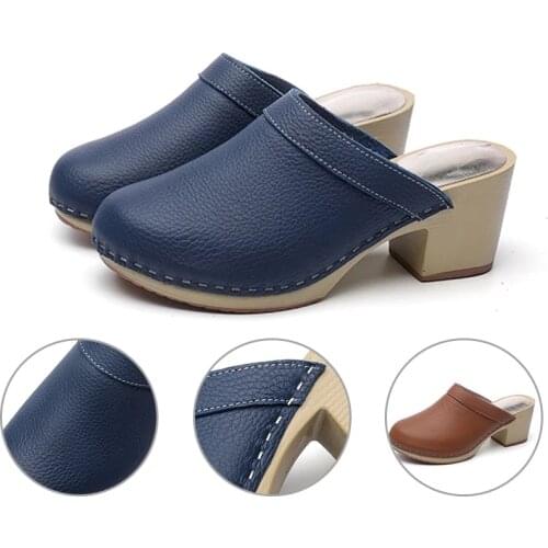 Womens Sandals Summer Ladies Girls Leather Vintage Sandals Buckle Casual Sewing Women Shoes Solid Female Ladies Platform Shoes