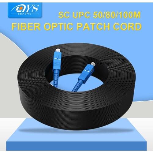 SC UPC to SC UPC Fiber Optic Drop Cable Single Mode Simplex 3.0mm Outdoor indoor Optical Fiber Patch Cord Cable