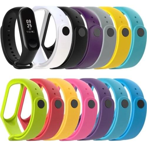 Silicone Strap For Xiaomi Mi Band 5 Wristband Bracelet Replacement For Xiaomi Band 5 4 3 MiBand Wrist Colorful Soft Strap