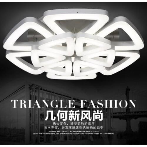 LED ceiling lamp 80cm Acrylic Personality sitting room ceiling light sweet bedroom Round light 110-240v