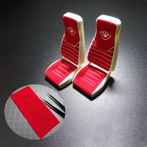 Suede Seat Decoration Stickers for 1/14 Tamiya RC Truck Car SCANIA R730 R470 R620 Diy Parts