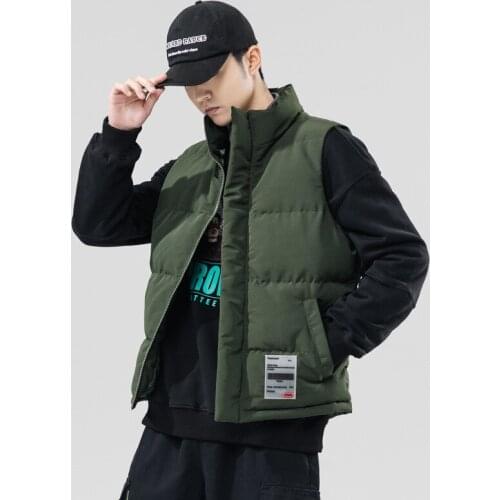 Winter Jacket Men Winter Japanese Large Size Warm Casual Jacket Mens Labeling Thick Cotton Vest Clothes Fashion Jacket Men