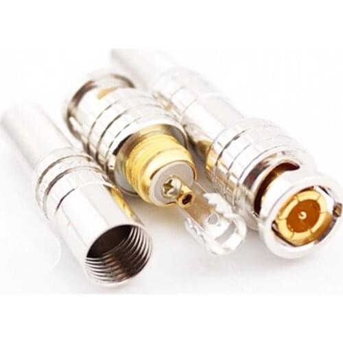 10pcs camera Q9-5 BNC Male Plug Connector Video Coupler Adapter 75-3-4-5 Free welding