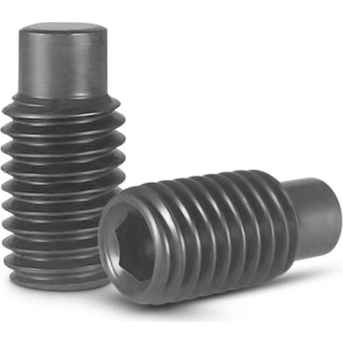 2pcs M16 12.9 level alloy steel Allen convex end grup screw hex socket cylinder head set stop payment bolt DIN915 16mm-50mm long