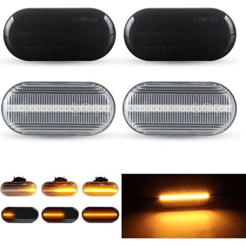2x Led Flowing Car Side Marker Lights Turn Signal Indicator Sequential Lamps For Mercedes-Benz Smart Fortwo W453 C453 2014-2019