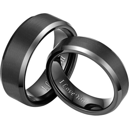 BONISKISS New Arrival Classic Tungsten Carbide Engagement Wedding Ring Band for Men Women Width 6mm 8mm Size 4-15 Gift For Men