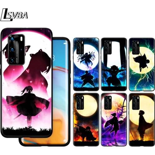 Demon Slayer Cool For Huawei P40 P30 P20 P10 Pro Lite E Plus 4G 5G P9 P8 Lite P Smart Z S Plus Soft Black Phone Case