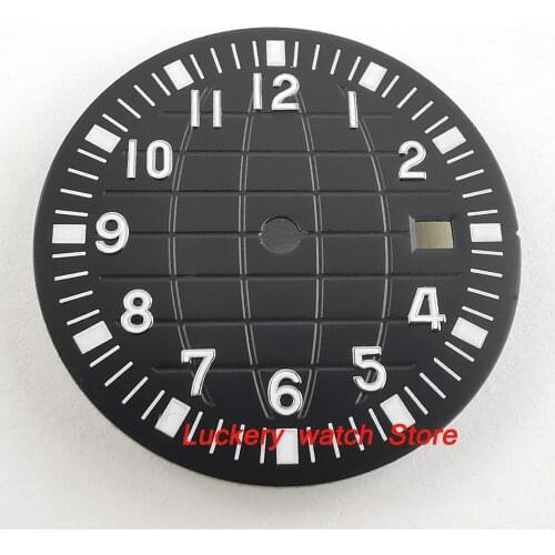 31.6mm no logo black dial fit for 2824 2836 Miyota 8215 821A Mingzhu 2813 Automatic movement-BP51