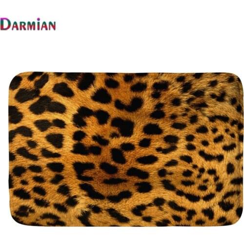 DARMIAN Fashion Leopard Print Carpets Front Entrance Door Mat Creative Carpet Living Room Tapete Anti-Slip Rugs Tapete Para Sala