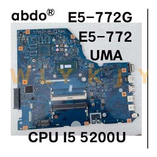 For Acer ASPIRE E5-772 E5-772G laptop motherboard 14276-1M 448.04X08.001 CPU SR23Y I5-5200U UMA DDR3L has been 100% tested