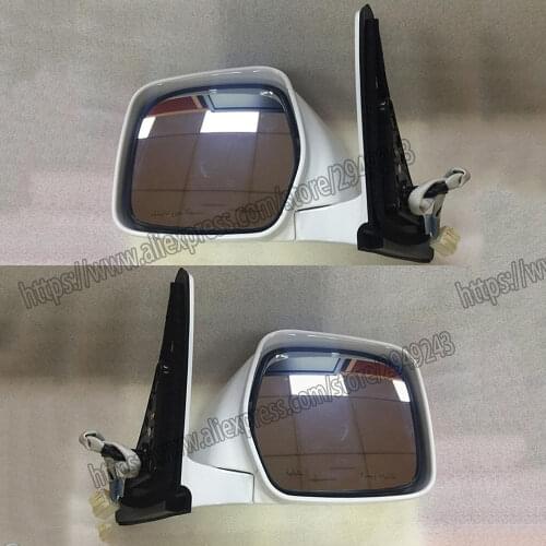 For Toyota Lexus LX470 1998-2007 2pcs White Outside Door Side Rearveiw Mirror assembly