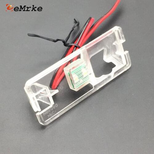 EEMRKE Car Rear Camera Bracket Mount License Plate Lights Housing for Fiat 500 2007- 500C 2009