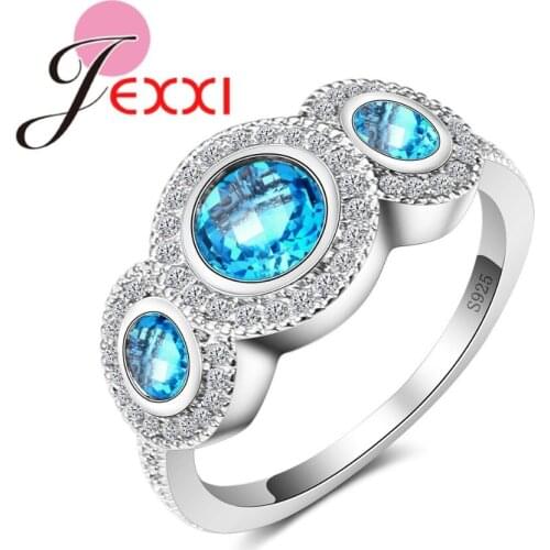 Exquisite Oval Zircon Wedding Rings Silver Fashion Bands Style Engagement Crystal Ring For Women Jewelry Accessories