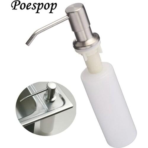 POSEPOP Deck Mounted Kitchen push sink Soap Dispenser capacity detergent bottle for kitchen bathroom supplies