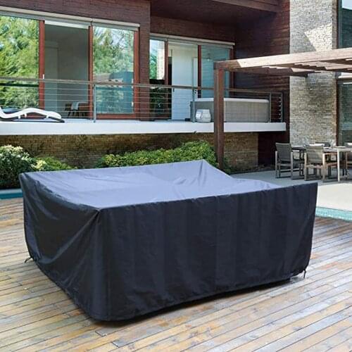 Square Outdoor Indoor Garden Furniture Chair Table Anti-UV Waterproof Snow Dustproof Sofa Covers