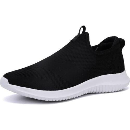 2021 MenS Casual Shoes Sneakers Summer Mesh Breathable Comfortable Loafers Footwears Slipon Walking Big Size 38-48