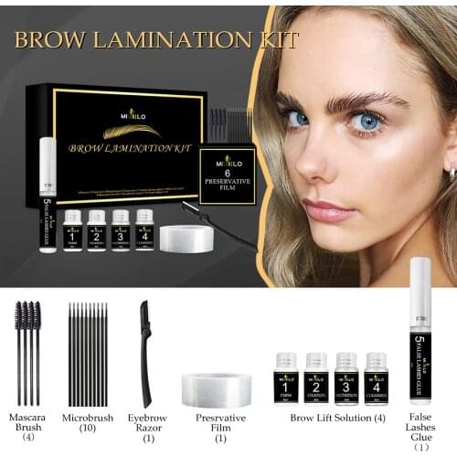 2 In 1 Brow Lift Kit Eyebrow Lifting Beauty Salon Fast Perm Make Up Tools Styling Perming Setting Curling Eyelash Lift Set