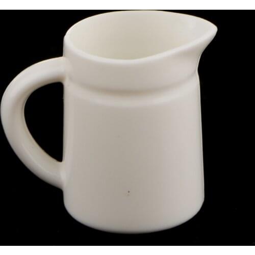 Set of 1:12 Scale Dollhouse Miniature Tea Water Mug Coffee Tea Cups Home Kitchen Decor Accessory White