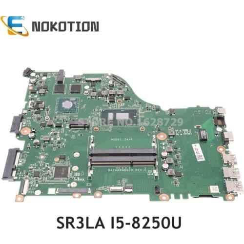 NOKOTION DAZAARMB6E0 NBGWL11001 NB.GWL11.001 motherboard For ACER Aspire E 15 E5-576G E5-576 mainboard SR3LA I5-8250U CPU