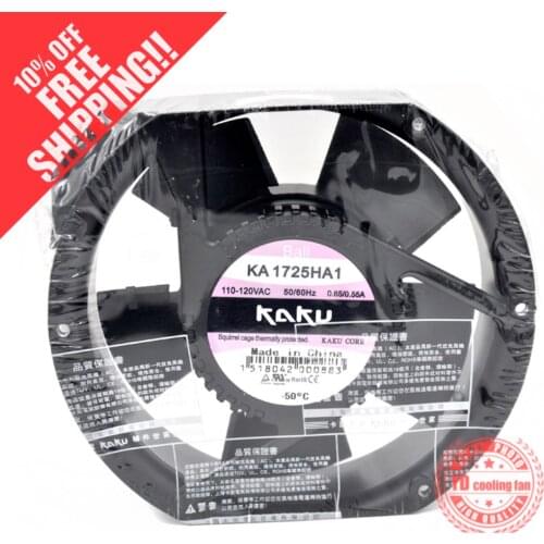 NEW KAKU KA1725HA1 AC110V 0.65A ball bearing metal cooling fan
