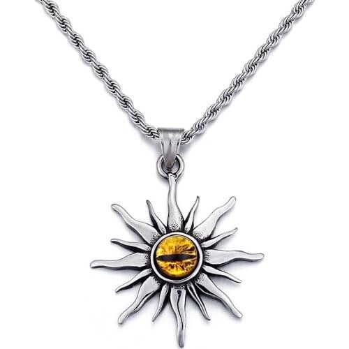 Europe and the United States retro fashion titanium steel pendant men domineering personality domineering wave