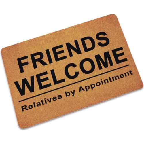 Drop shipping Welcome Thin Doormat Entrance Hallway Rectangle Non-Slip Floor Rugs Front Door Mat Outdoor Rugs Bedroom Kitchen